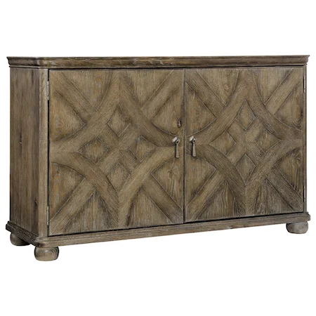 Rustic Accent Chest with Adjustable Shelves